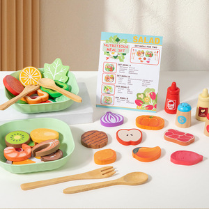 Novedades 2026: Juguete Educativo de Cocina de Madera <span class=keywords><strong>Shara</strong></span>, Juego de Simulación de Comida y Vegetales DIY para Niños y Niñas - Product Image 3