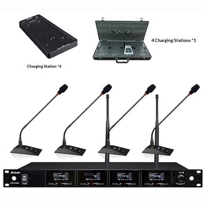 ARTTOO/Andu ATW-Xe804/Xe60G XE90G XE60ML Sistema de Micrófono Inalámbrico <span class=keywords><strong>XLR</strong></span> con Cancelación Activa de Ruido para Conferencias, de Uno a Cuatro Micrófonos - Product Image 3