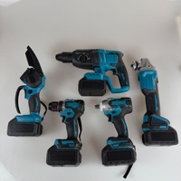 Ensemble d'outils électriques multifonctionnels rechargeables à batterie au lithium, cinq pièces, sans moteur, sans garantie