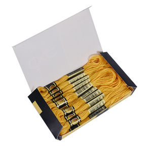 Recyclé 140 Couleur DIY Coloré 100% Polyester Fil <span class=keywords><strong>À</strong></span> Broder Fil Chinois Point De Croix Fils - Product Image 1