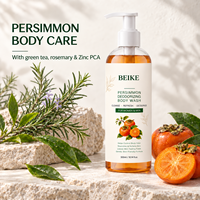 Gel Douche BEIKE OEM au Tanin de Kaki, Zinc PCA, Thé Vert et Romarin pour Soin Corporel Quotidien et Anti-Odeurs Fraîches