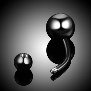 14g thép không gỉ đôi bóng bên ngoài ren rốn vòng sexy bụng nút vòng cơ thể piercing đồ trang sức - Product Image 4