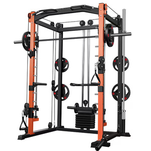 Ganas Gym Equipment Commercial Luxury Trainer Power Cage Cable Crossover Multi Functional Trainer Squat Rack Smith Machine - Product Image 5