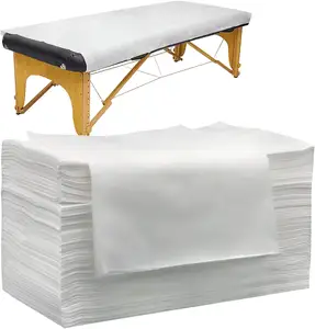 Disposable Nonwoven Fitted Massage Bed Table Sheets Covers For Beauty Salon Spa Massage Table Bed
