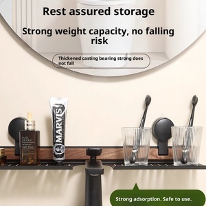 <span class=keywords><strong>Estante</strong></span> de Almacenamiento para Grifo de Baño de Doble Nivel, Metálico, de Pared, con Diseño Moderno y Sencillo - Product Image 4