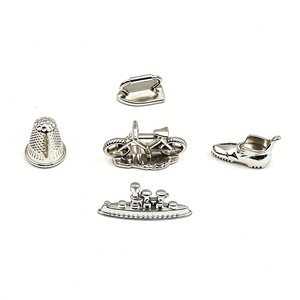 Mini Gettoni Metallici con Forme Carine, Vari Stili (Auto, Barche, Animali), in Lega di Zinco, Combinabili Liberamente per Componenti di Giochi da Tavolo - Product Image 4