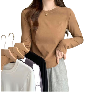 T-shirt à manches longues ample et tendance pour femmes, haut d'été, style doux, écologique, respirant, jersey en polyester - Product Image 4