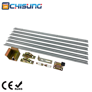 Kit de quincaillerie pour <span class=keywords><strong>portail</strong></span> <span class=keywords><strong>coulissant</strong></span> avec <span class=keywords><strong>rail</strong></span> de guidage galvanisé et roue à rouleaux pour ouvre-<span class=keywords><strong>portail</strong></span> automatique de garage de villa moderne - Product Image 1
