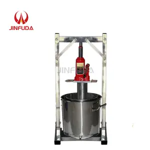 Kapasite manuel hidrolik meyve sıkacağı ticari el paslanmaz çelik üzüm basın makinesi küçük üzüm şarap presleme makinesi