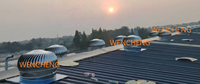 Capot de ventilation de toit WENCHENG en acier inoxydable, circulaire, extérieur, sans alimentation, avec fonction automatique et étanche