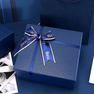 Cajas rígidas de papel reciclado azul duro de lujo personalizadas para el Día de San Valentín, cumpleaños, perfume, cosméticos, embalaje de regalo personalizado - Product Image 4
