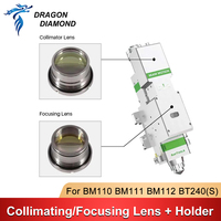 Lentille de collimation pour objectif de mise au point BM111 BM110 D30 F100 F125 F150mm avec support d'objectif pour tête de découpe Laser Raytools BM111