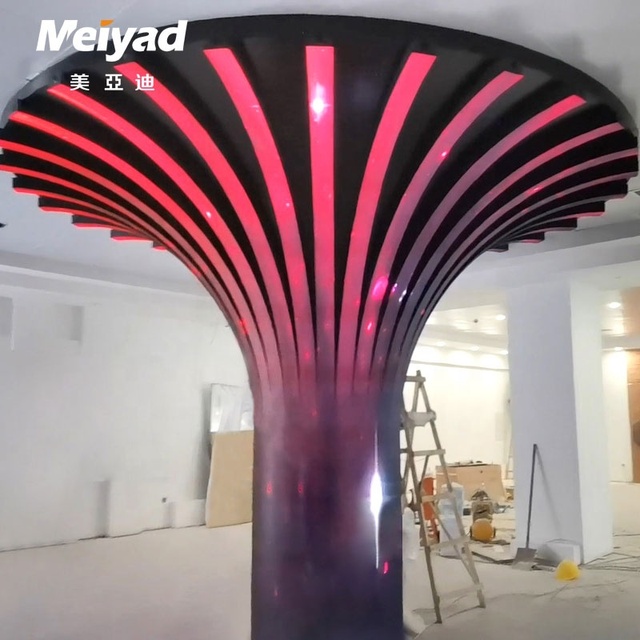 Showroom Cylinder Led Display P1.56 P1.875 P2 P2.5 High Resolution Column Flexible Led Screen With Structure