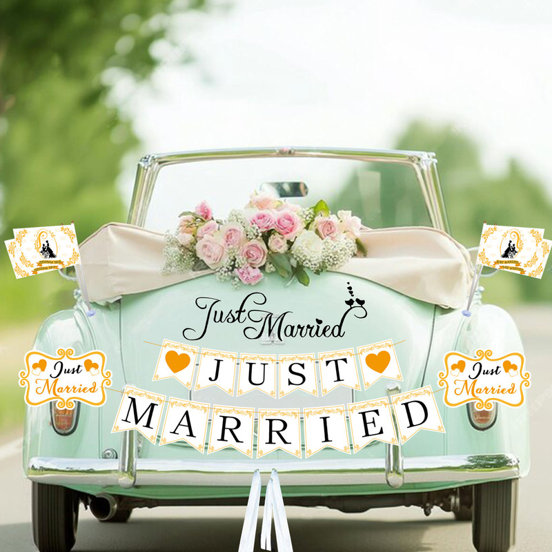 Nicro Original Design Just Married Paper