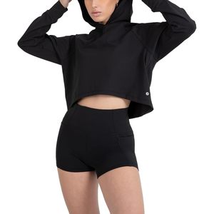 Sudadera Corta Personalizada para Mujer, Manga Larga, Transpirable, Ligera, Ropa Deportiva, Ropa Informal, Spandex/Poliéster - Product Image 4