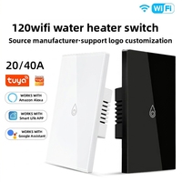 Panel de Control Inteligente Tuya con Pantalla Táctil WiFi, Control Remoto por Aplicación, Control por Voz, Función de Temporizador, IP20 Anti-sobretensiones para Calentadores de Agua y Electrodomésticos