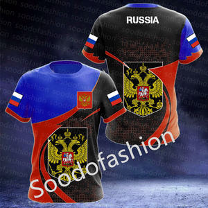 Nuovo stile grafico unico di moda stile russo personalizzato stampabile logo maglia o collo T-shirt per gli uomini e le donne - Product Image 6