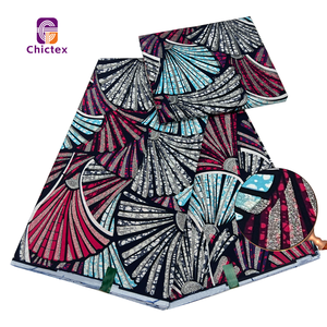 Tissu Wax Africain Imprimé Pailleté Grand Luxe Nouveaux Modèles, Motif Fleur, <span class=keywords><strong>Pagne</strong></span> <span class=keywords><strong>en</strong></span> Gros à Prix Abordable pour Robe de Soirée à Coudre - Product Image 2