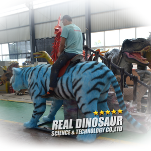 Zoológico de animales animatronic tigre paseo para niños - Product Image 4