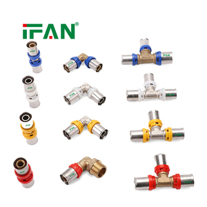 IFAN Factory Custom Wholesale Pex-Al-Pex Multilayer Composite Pipe Brass Press Fitting with <span class=keywords><strong>Th</strong></span> U Types - Product Image 5