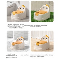 Chaise d'apprentissage de la propreté pour bébé en plastique PP, toilette pour tout-petits avec coussin de siège en PVC souple, brosse de nettoyage pour la maison, les voyages et l'extérieur