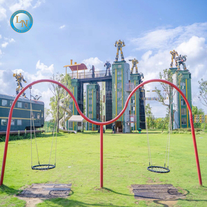 <span class=keywords><strong>LINO</strong></span> Balançoire de jardin suspendue en filet pour aire de jeux Divertissement pour enfants avec renfort de chaîne en fer - Product Image 2