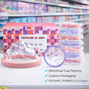 Disque menstruel jetable Furuize, alternative à la coupe menstruelle à usage unique <span class=keywords><strong>pour</strong></span> les femmes, protection hygiénique mensuelle - Product Image 1