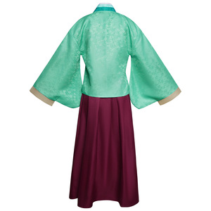 Costume de cosplay de pharmacienne, style Hanbok vert et violet, pour jeu de rôle d'anime, printemps 2024 - Product Image 3