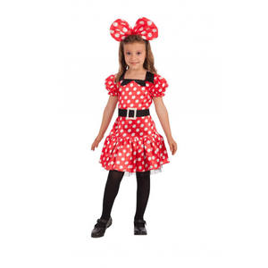 Costume da Topolina per Bambine 8-11 Anni, Altezza 138-148 cm - Product Image 1