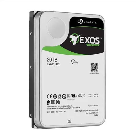 For original best price Seagate exos X20 ST20000NM002D 20TB SAS 12G 7.2K 3.5 inch HDD hard disk drive for server SED SED-FIPS