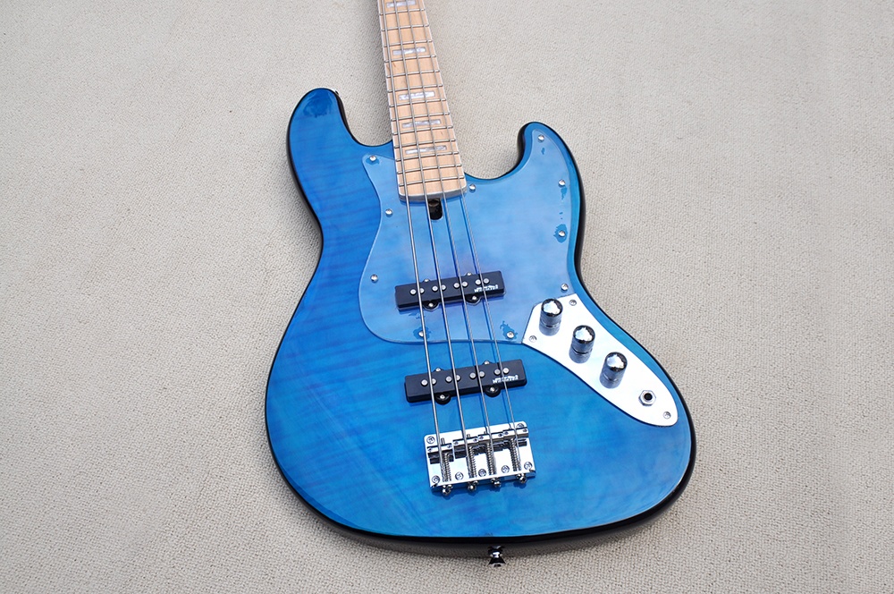 Flyoung Blue4弦エレクトリックベースギターメープルネック