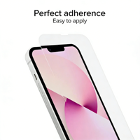 Coque de téléphone transparente personnalisée 2-en-1 de qualité supérieure avec protection d'écran en verre trempé et protection d'objectif d'appareil photo pour iPhone 13, 16E, 17, 18 Pro Max