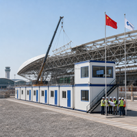 Maison conteneur démontable 40 pieds pour camp minier, dortoir de travailleurs, hébergement préfabriqué en structure acier
