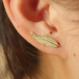 Boucles d'oreilles manchette tibétaines en argent, style vintage plaqué argent antique, bijoux de mode unisexe en alliage couleur or - Product Image 4