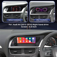 Android 13, Pantalla Táctil de 8.8 Pulgadas, CarPlay, GPS, 4G/WiFi para Audi A4 B8 A4L 2009-2012, Navegación, Radio para Auto con Volante a la Derecha, Reproductor Multimedia