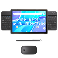 Tablet Android 12 10 Inci dengan Baterai 6000MAH Kamera Ganda GPS Jaringan LTE RAM 4GB Memori 32GB untuk Anak-anak