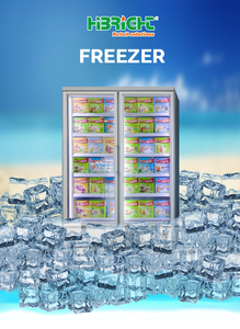 ตู้แช่แข็งกระจกคุณภาพสูง Highbright สำหรับซูเปอร์มาร์เก็ตและร้านสะดวกซื้อ - Product Image 3