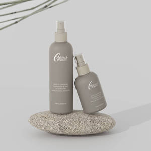 Thấp moq chai màu xám với nắp màu Be 100ml 200ml 300ml 500ml HDPE mềm Boston Vòng chăm sóc tóc chai dầu gội đầu với máy bơm trong kho - Product Image 3