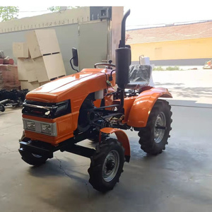 Mini Tractor de 12hp 15HP para granja pequeña 4x4 Tractor compacto articulado agrícola Tiller Hoe - Product Image 3