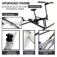 Vélo aquatique SUP à une place avec cadre en aluminium et tapis flottant avant pour lac, facile à ranger, de Chine Lumark