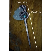 Offre Spéciale – Épingle à Cheveux Vintage en Alliage Serpent et Gemmes pour Femme, 15,5x3cm – Charmant Accessoire de Cheveux Sorcière Halloween, Bijou Idéal pour un Cadeau