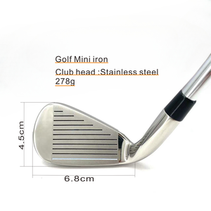 Haute qualité, léger # 7 fers de <span class=keywords><strong>golf</strong></span> en acier inoxydable, <span class=keywords><strong>mini</strong></span> clubs <span class=keywords><strong>d</strong></span>'entraînement personnalisés avec logo, pour droitiers, poignée en caoutchouc portable - Product Image 3