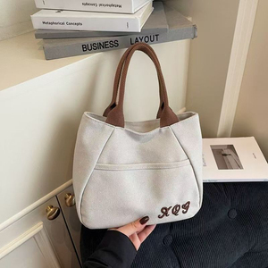 Niche-Style Canvas <b>Bag</b> for Women New Arrival Versatile Everyday Handbag for <b>Work</b> or Lunch - Product Image 4