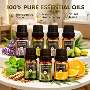 42 tipos de aceites esenciales para difusor, con extractos de plantas naturales, solubles en agua, para aromaterapia en coche y <span class=keywords><strong>humidificador</strong></span>. - Product Image 1