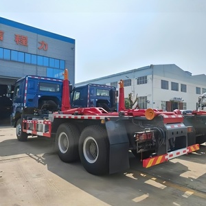 Camion benne basculante Sinotruk HOWO 20 tonnes 25 tonnes 6x4 avec bras de levage automatique pour la collecte des déchets - Product Image 4