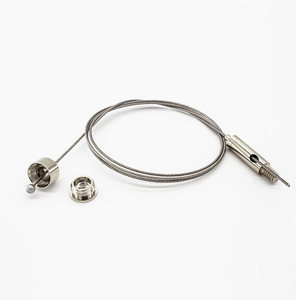 Kit de <span class=keywords><strong>suspension</strong></span> réglable pour grille de plafond avec câble en <span class=keywords><strong>acier</strong></span>, pour luminaires et autres accessoires d'éclairage - Product Image 1