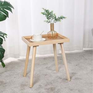 Mesa de Té Pequeña de Acero Inoxidable, Estilo Japonés Moderno y Ecológico, Mesa Auxiliar para Sofá, para Interiores, Oficina, Comedor, Usa Mairun Usa - Product Image 1