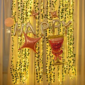 New Ideas Decorative flowers and plants with 10M LED String Light Decorative Vines For Party And Wedding Decoration