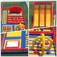 Parc de jeux gonflable commercial pour enfants, parc gonflable extérieur, aire de jeux gonflable extérieure pour enfants et adultes
