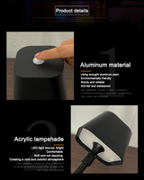 Lampe de table sans fil personnalisable, réglable et rechargeable, pour projets hôteliers et commerciaux haut de gamme, décoration de luxe pour hôtel